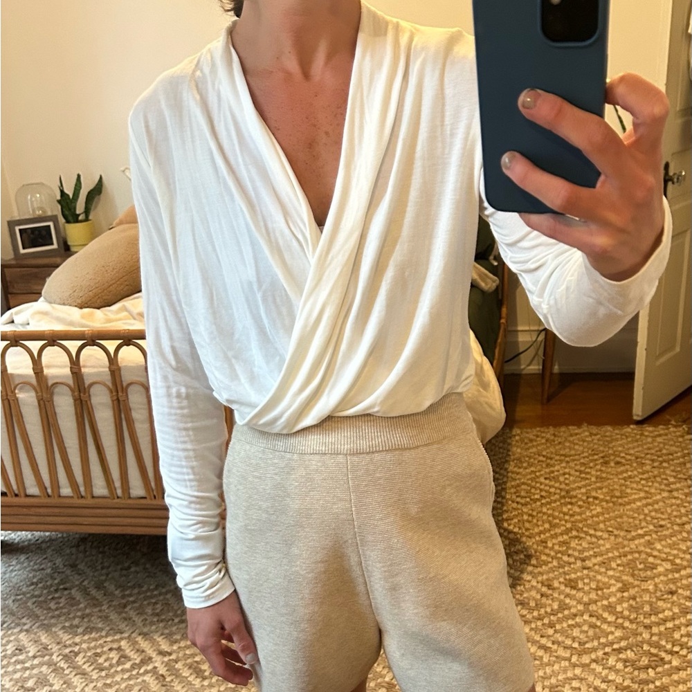Banana Republic medium cross blouse
